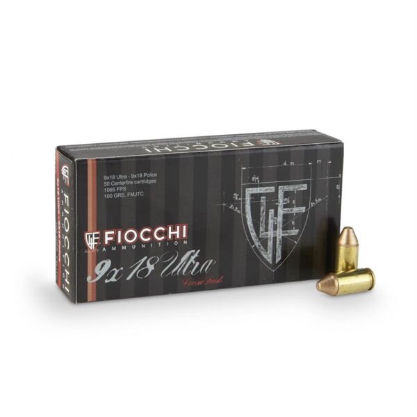 Fiocchi Specialty 9x18mm Ultra (Police) 100 Grain, 500 Rounds