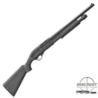 EAA Akkar Churchill 612 12 Gauge Pump Action Shotgun 18.5" Barrel 3' Chamber 5 Rounds Durable Polymer Synthetic Stock Matte Black