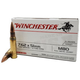 Winchester - 7.62x51 - 149 Grain FMJ M80 - 500 Rounds