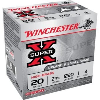 Winchester SUPER-X SHOTSHELL 20 Gauge 1 oz 2.75" 1220 ft/s Centerfire Shotgun Ammunition , 500 Rounds
