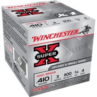 Winchester SUPER-X SHOTSHELL 410 Bore 3/4 oz 3" Centerfire Shotgun Ammunition, 500 Rounds