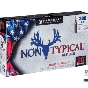 Federal 308 Winchester 180 gr Non-Typical Soft Point 500Rds