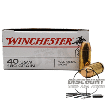 WINCHESTER 40 S&W 180 Grain AMMUNITION BRASS 500 ROUNDS