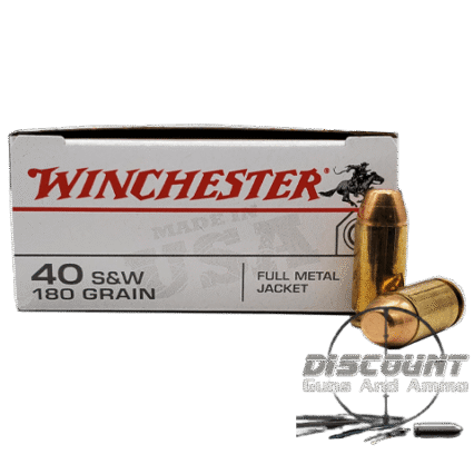 WINCHESTER 40 S&W 180 Grain AMMUNITION BRASS 500 ROUNDS