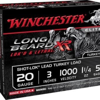 Winchester LONG BEARD XR 20 Gauge 1 1/4 oz 3" Centerfire Shotgun Ammunition, 500 Rounds