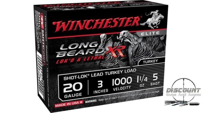 Winchester LONG BEARD XR 20 Gauge 1 1/4 oz 3" Centerfire Shotgun Ammunition, 500 Rounds