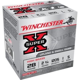Winchester SUPER-X SHOTSHELL 28 Gauge 1 oz 2.75" Centerfire Shotgun Ammunition, 500 Rounds