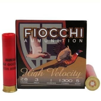 Fiocchi High Velocity 28 Gauge 1oz 3inches 5 shot - 283HV5, 500 Rounds