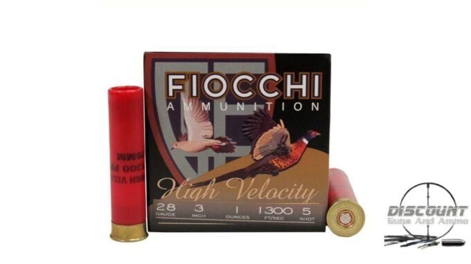 Fiocchi High Velocity 28 Gauge 1oz 3inches 5 shot - 283HV5, 500 Rounds