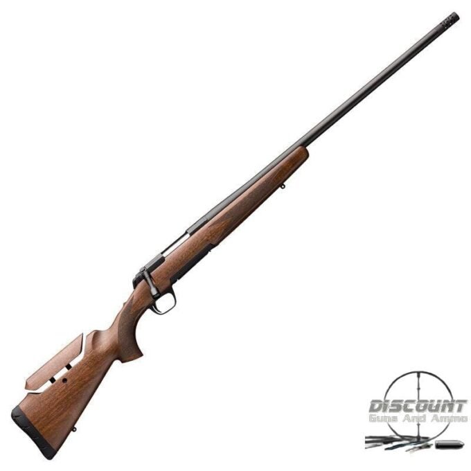 Browning X-Bolt Hunter LR .300 Win Mag Bolt Action Rifle 26" Barrel 3 Rounds Detachable Rotary Magazine Walnut Checkered Stock Matte Blued Barrel