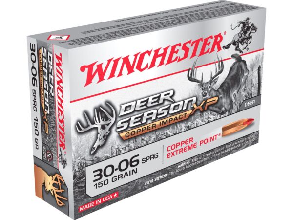 Winchester Deer Season XP Copper Impact Ammunition 30-06 Springfield 150 Grain