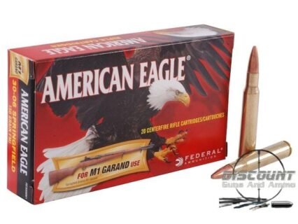 Federal American Eagle Ammunition 30-06 Springfield (M1 Garand) 150 Grain FMJ, 500 Rounds
