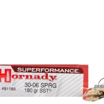 Hornady Superformance SST Ammunition 30-06 Springfield 180 Grain SST Box of 500 Rounds