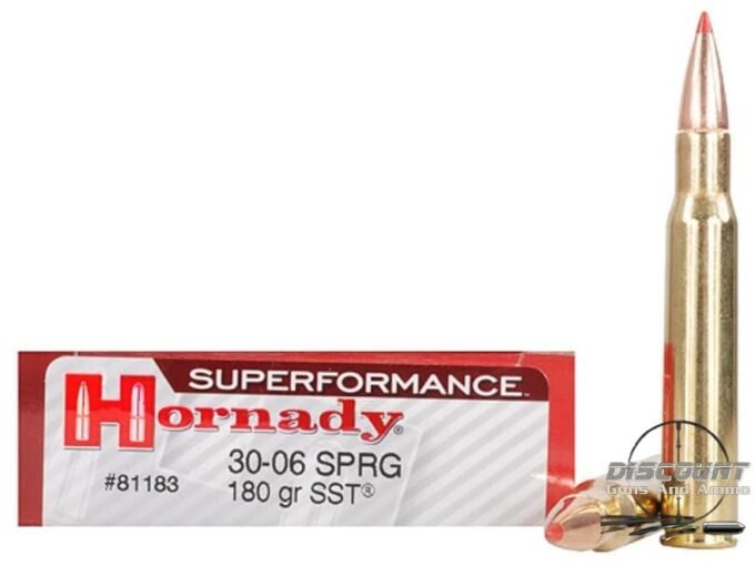 Hornady Superformance SST Ammunition 30-06 Springfield 180 Grain SST Box of 500 Rounds