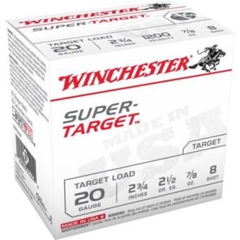 Winchester USA SHOTSHELL 20 Gauge 7/8 oz 2.75" Centerfire Shotgun Ammunition, 500 Rounds