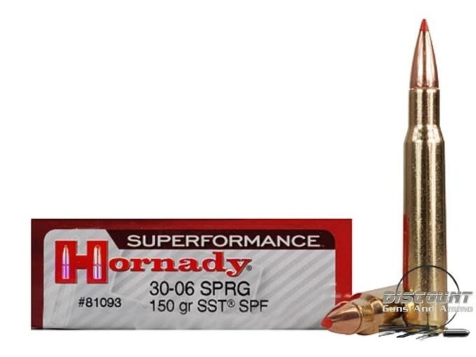 Hornady Superformance SST Ammunition 30-06 Springfield 150 Grain of 500 Rounds