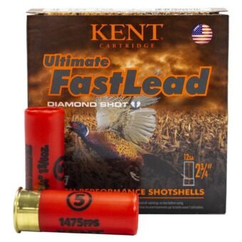 Kent Cartridge 12 Gauge 2.75 in 1 3/8 oz 5 Shot Shell Ultimate Fast Lead 500Rds