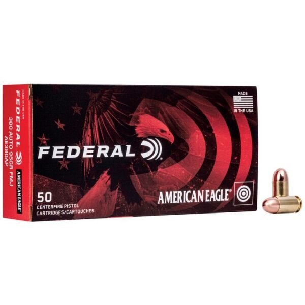 American Eagle 380 Auto/ACP 95gr FMJ Ammunition 500 rds