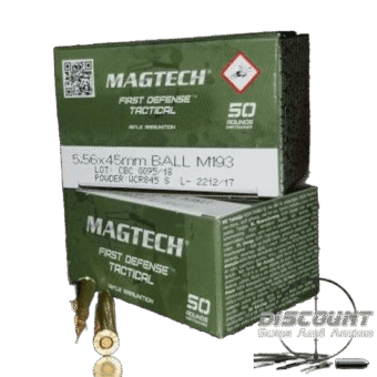 MAGTECH 5.56X45MM NATO AMMUNITION BRASS CASING 500 ROUNDS