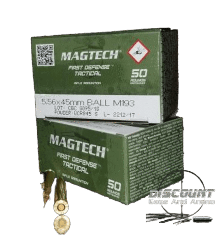MAGTECH 5.56X45MM NATO AMMUNITION BRASS CASING 500 ROUNDS