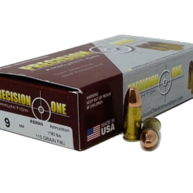 PRECISION ONE 9MM AMMUNITION 500 Rds