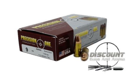 PRECISION ONE 9MM AMMUNITION 500 Rds