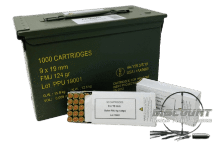PRVI PPU 9X19MM NATO 124 GRAIN FMJ CAN 1000 ROUNDS