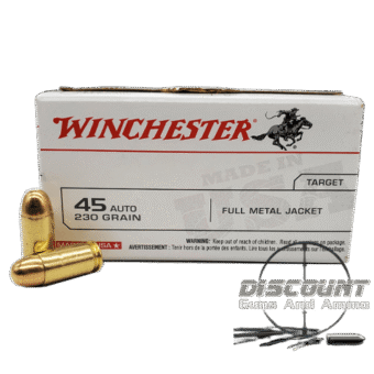 WINCHESTER 45 AUTO 230 Grain AMMUNITION BRASS 500 ROUNDS