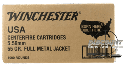 WINCHESTER 5.56 NATO AMMUNITION 500 ROUNDS BRASS CASING 500 Rds