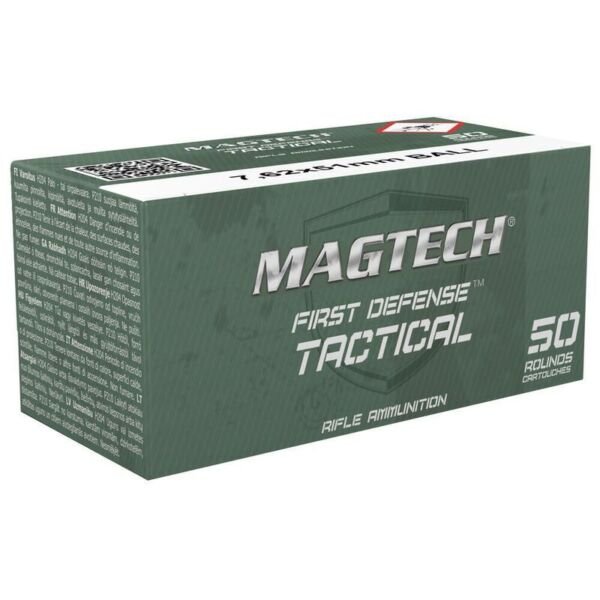 500 Rounds of Magtech First Defense Tactical .308/7.62x51mm Ammunition 50 Rounds, FMJ, 147 Grains