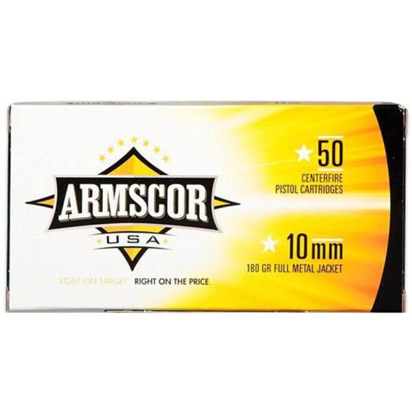 Armscor USA 10mm Auto 180 Grain Ammunition 500 Rounds