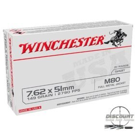 Winchester Lake City M80 7.62x51mm NATO Ammunition 500 ROUNDS
