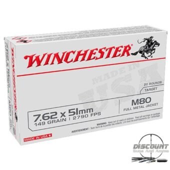 Winchester Lake City M80 7.62x51mm NATO Ammunition 500 ROUNDS
