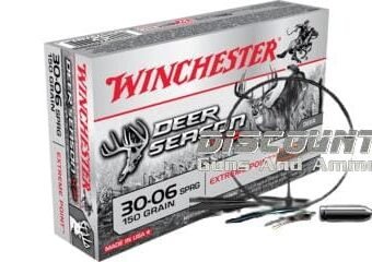 Winchester DEER SEASON XP .30-06 Springfield 150 grain Extreme Point Polymer Tip X3006DS 500 Rounds