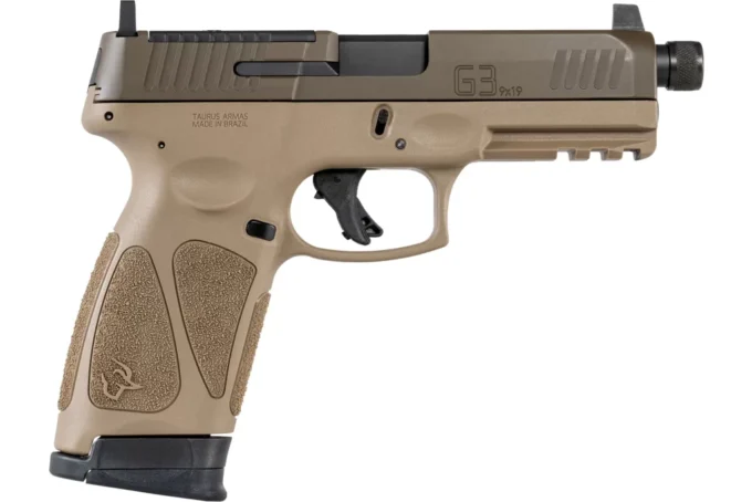 TAURUS G3 TACTICAL Cerakote Patriot Brown Tan 9mm Luger - Image 7
