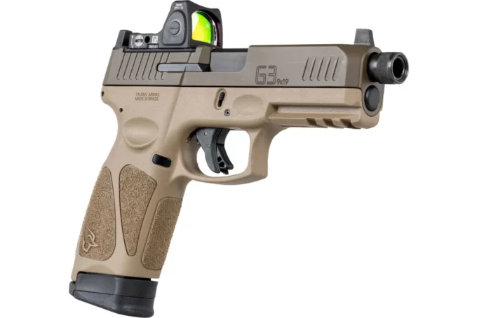 TAURUS G3 TACTICAL Cerakote Patriot Brown Tan 9mm Luger - Image 2