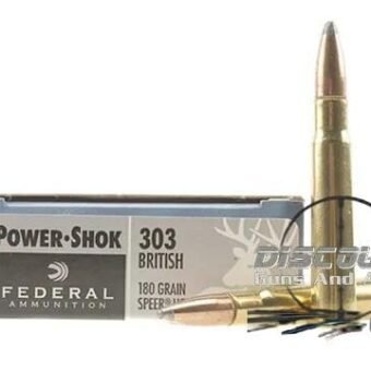 Federal Premium Power Shock .303 British 150 grain Jacketed Soft Point 500 rounds