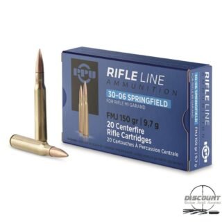 PPU M1 Garand Ammo, .30-06 Springfield, FMJ, 150 Grain, 500 Rounds