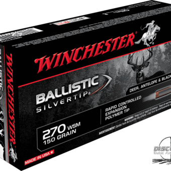 Winchester 270 WSM 150 Grain Ballistic Silvertip 100 RDS