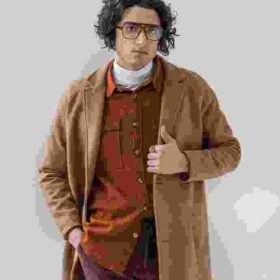Wool Blend Long Overcoat