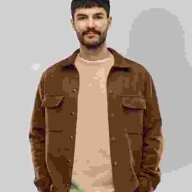 Button Down Plush Collar Coat