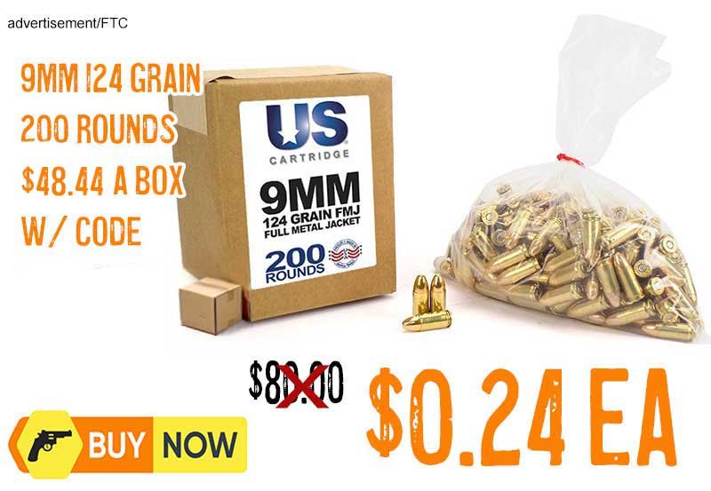 us-cartridge-9mm-124-grain-fmj-200-rounds-$0.24ea-coupon-code-free-s&h-options