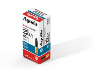 Aguila 22 Sniper Subsonic 60gr 22LR Ammunition - Lead Solid Point Rimfire Target/Range 1000 Per case 50 Per Box 22_SNIPER_SUBSONIC_60_GR_1_B222112_1a77eedf2b