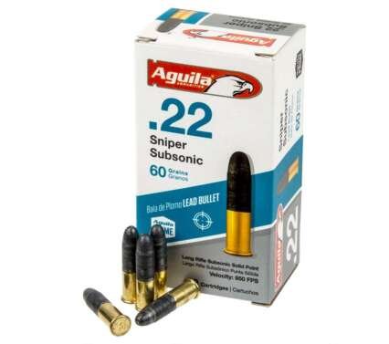 Aguila 22 Win Mag High Velocity Semi-Jacketed Soft Point 40gr Ammunition - SubSonic