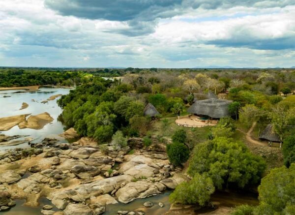 Chapungo-Kambako Safaris’ (KCS) main safari camp in the Niassa Reserve of northern Mozambique