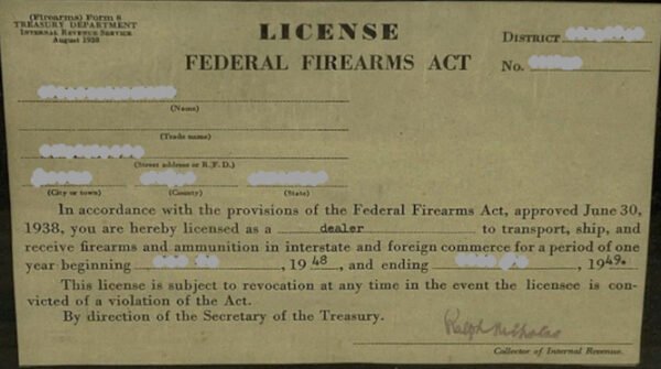 Federal Firearms Licenses (FFL) in 1938: Simple, Cheap, & Shall Issue