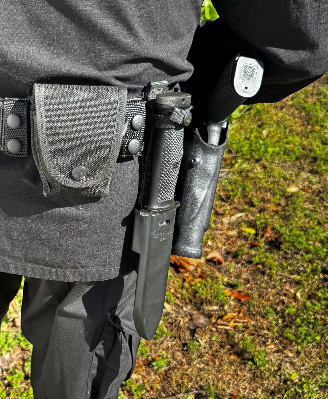 SWAT carry of US Navy SEAL Mark 3 knife