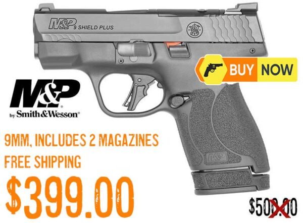 Smith & Wesson M&P9 Shield Plus 9mm 3.1in Pistol lowest price april2025
