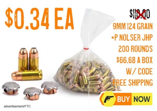 US Cartridge 9mm 124 Grain +P Nosler JHP Ammo lowest price match2025