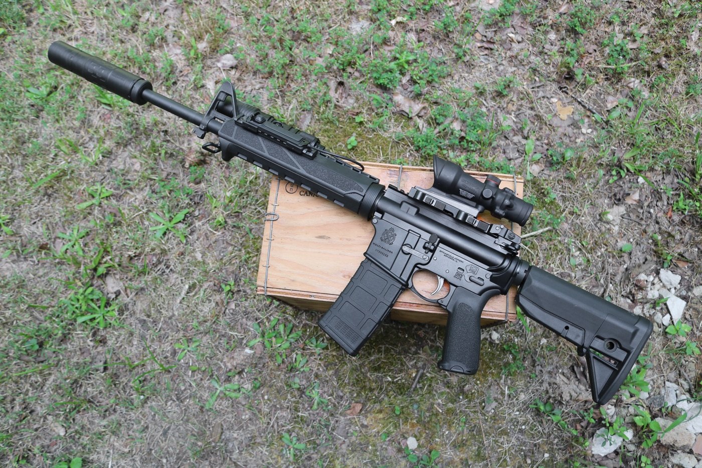adding a sound suppressor to the Springfield Armory SAINT rifle